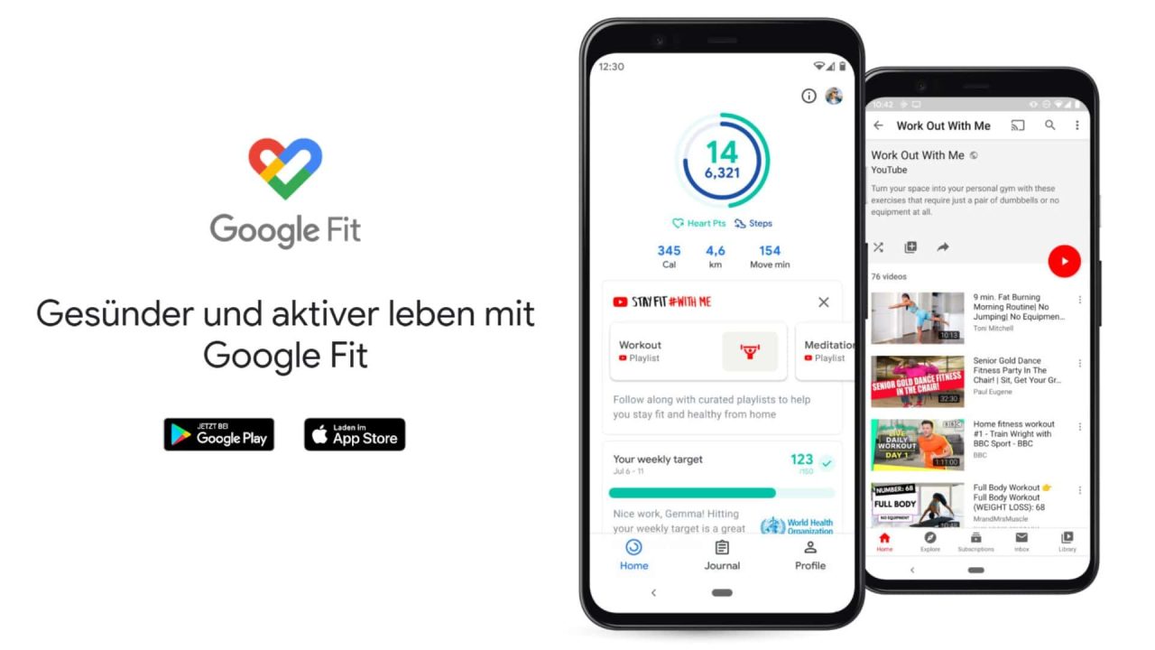 Google Fit Trainingsvideos