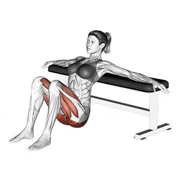 Hip Thrust an der Bank