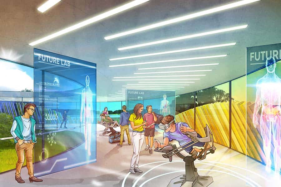 The Mirai Future Lab innen