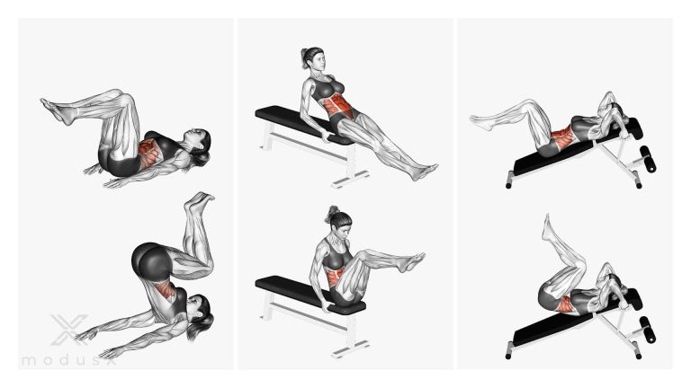 Reverse-Crunch Varianten
