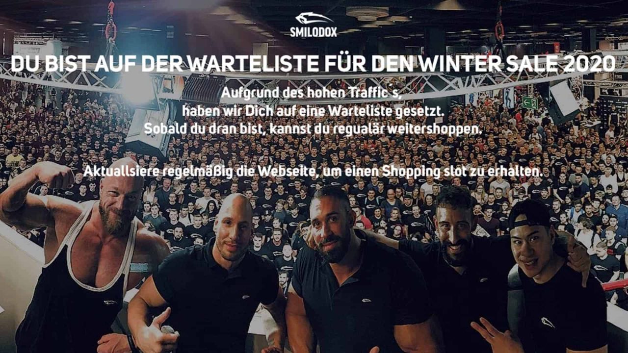 Smilodox-Store offline Fehlermeldung Warteschlange