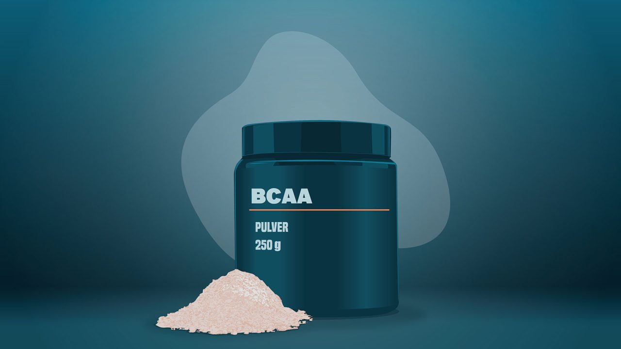 Nahrungsergänzungsmittel BCAA Pulver (Supplement)