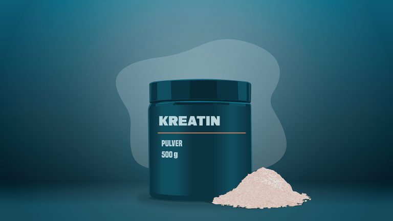Nahrungsergänzungsmittel Kreatin Pulver (Supplement)