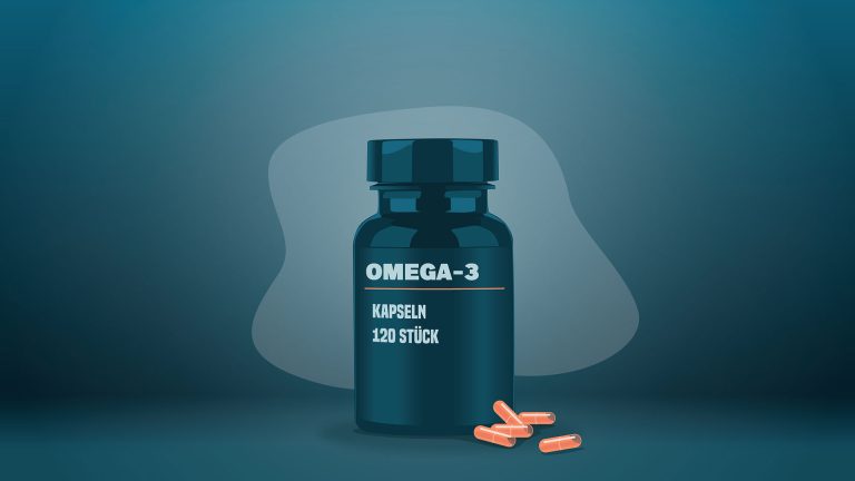Nahrungsergänzungsmittel Omega-3 Kapseln (Supplement)