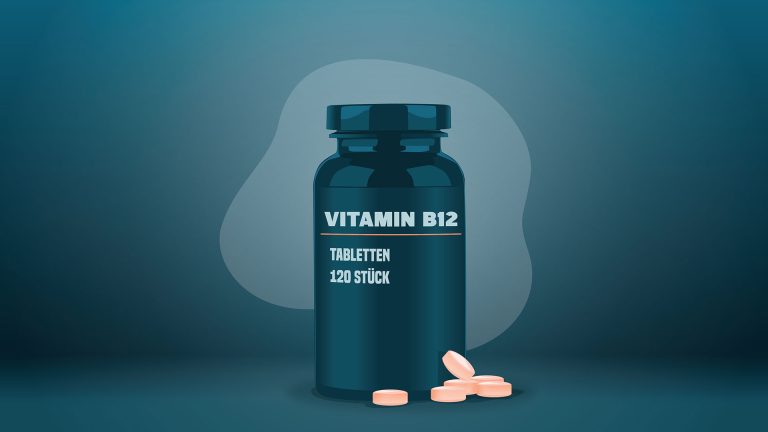 Nahrungsergänzungsmittel Vitamin B12 Tabletten (Supplement)