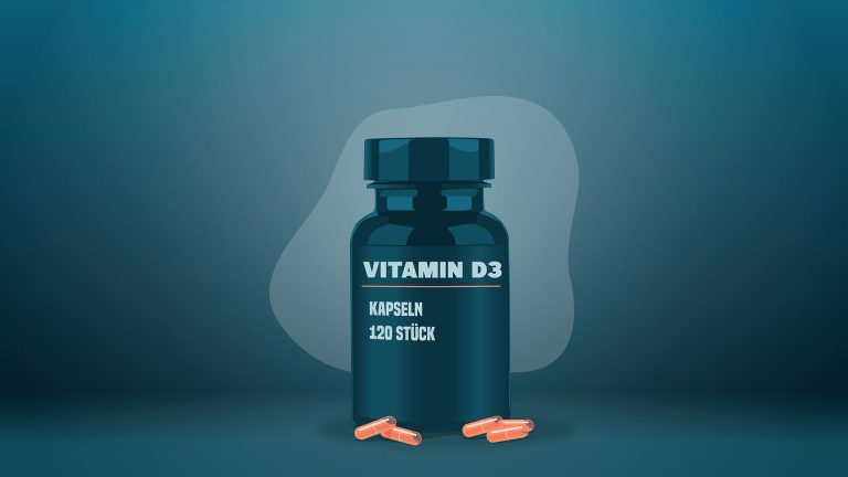 Nahrungsergänzungsmittel Vitamin D3 Kapseln (Supplement)