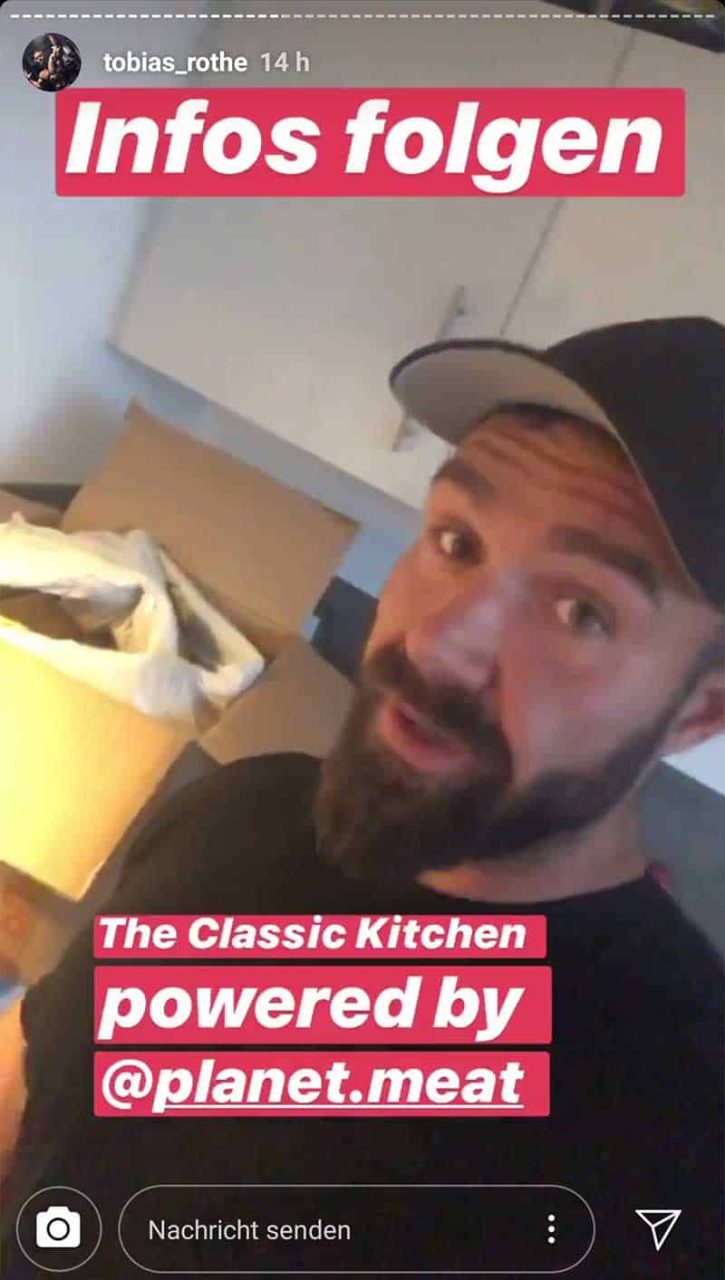 Instagram Story Tobias Rothe zum Thema Classic Kitchen